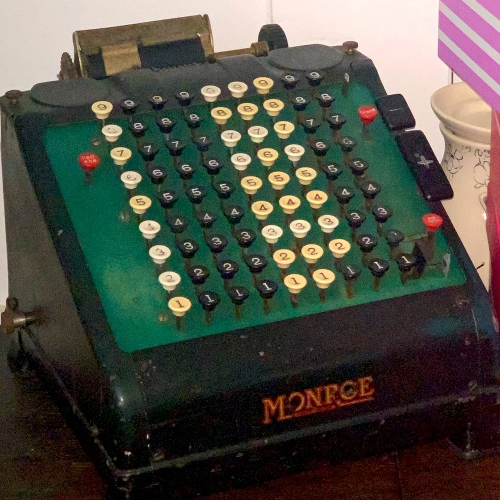 Monroe Vintage Adding Machine